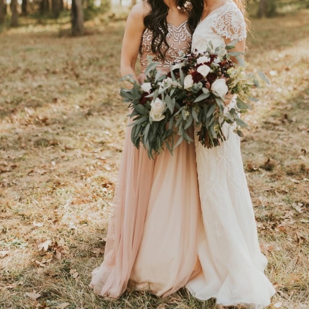 Maya maxi dress blush size 4
